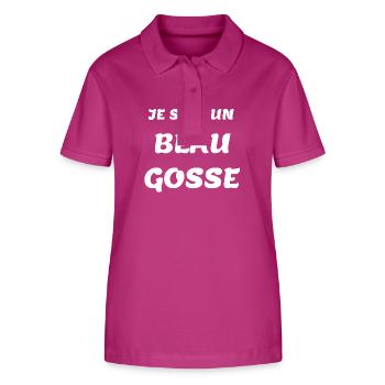 Beau Gosse Vintage – Phrase Forte - Polo bio ELLISER Stanley/Stella Femme - mauve orchidée - Devant - Luana (180cm)