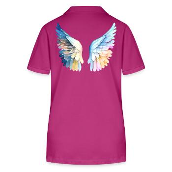 Ailes d'Ange Pastel Angelwings - Polo bio ELLISER Stanley/Stella Femme - mauve orchidée - Dos - Luana (180cm)