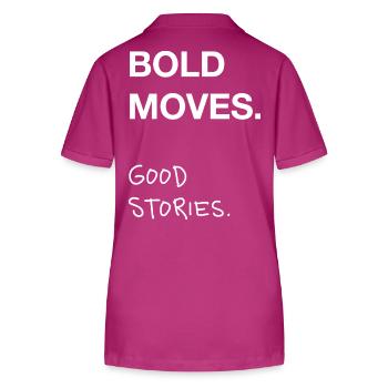 Bold Moves. Good Stories. - Stanley/Stella Women’s Organic Polo Shirt ELLISER - orchid Flower - Back - Luana (180cm)