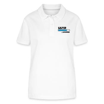 Sister loading - Polo bio ELLISER Stanley/Stella Femme - blanc - Devant - Anna (173cm)