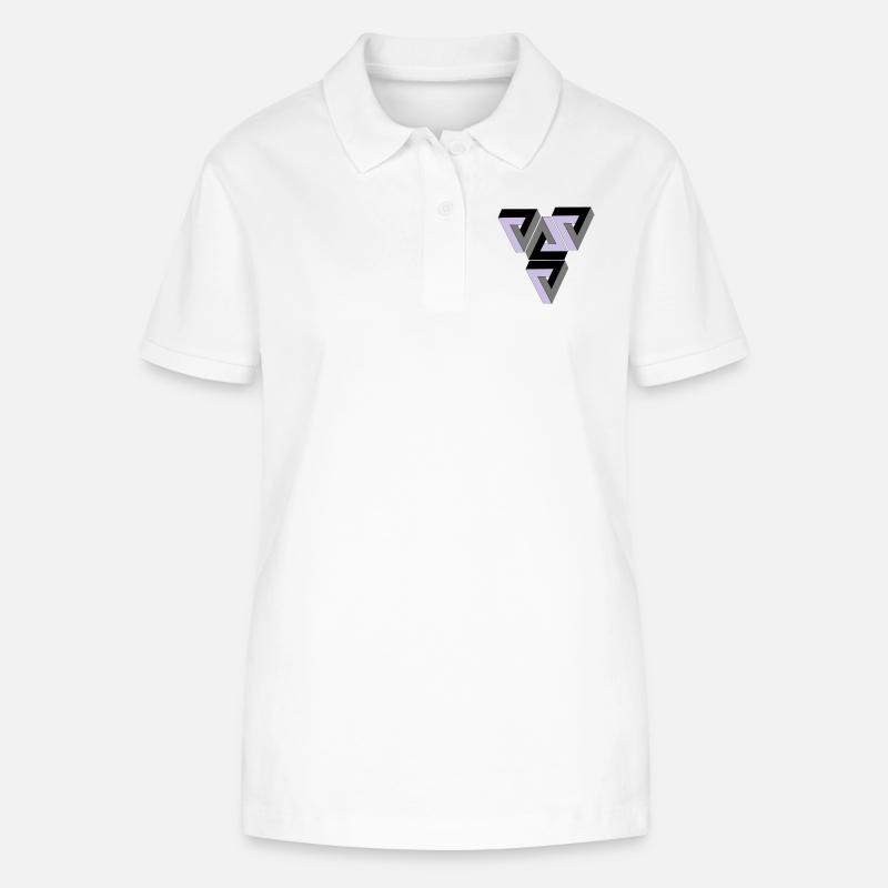 Penrose Triangle - Stanley/Stella Frauen Bio-Poloshirt ELLISER - Weiß