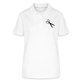 Schere - Stanley/Stella Frauen Bio-Poloshirt ELLISER - Weiß - Vorne - Anna (173cm)