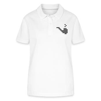 pipe dots - Stanley/Stella Women’s Organic Polo Shirt ELLISER - white - Front - Anna (173cm)