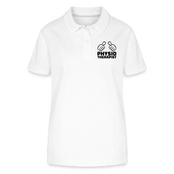 Physiotherapist - Stanley/Stella Women’s Organic Polo Shirt ELLISER - white - Front - Anna (173cm)