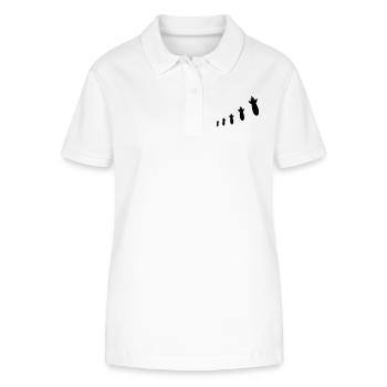 Bombs - Polo bio ELLISER Stanley/Stella Femme - blanc - Devant - Anna (173cm)