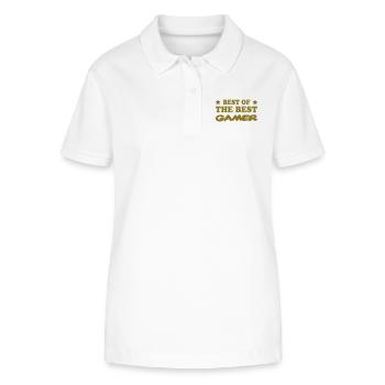 BEST OF THE BEST GAMER - Polo bio ELLISER Stanley/Stella Femme - blanc - Devant - Anna (173cm)