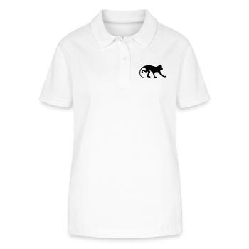 affe_90 - Stanley/Stella Frauen Bio-Poloshirt ELLISER - Weiß - Vorne - Anna (173cm)