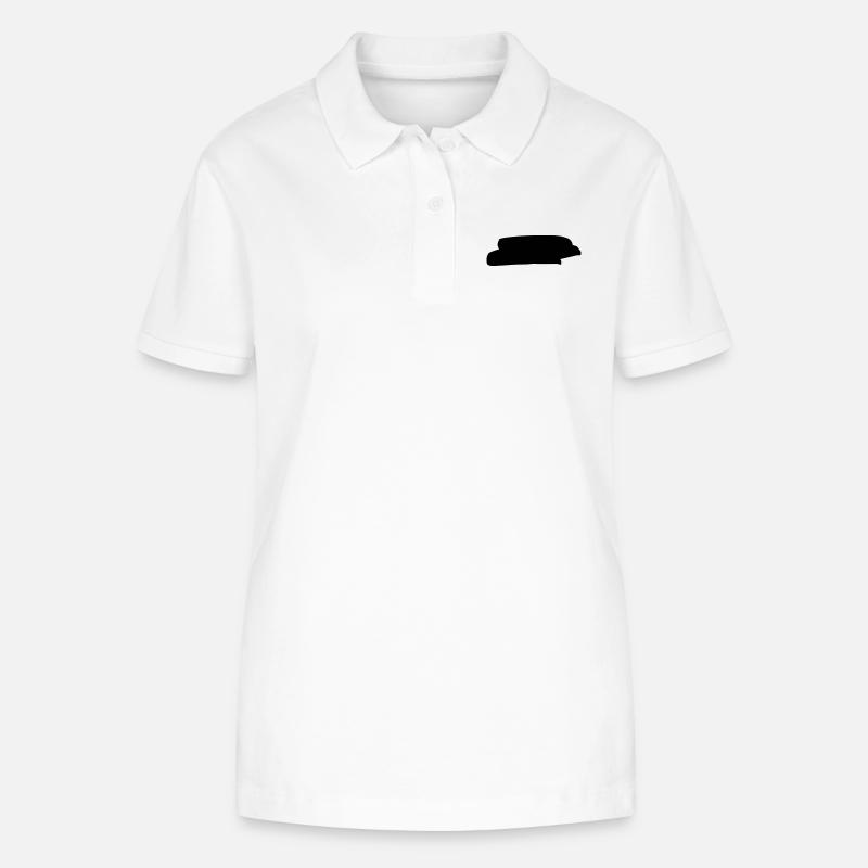 forme d'arrière-plan Doodle - Polo bio ELLISER Stanley/Stella Femme - blanc