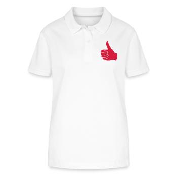 daumen hoch - Stanley/Stella Frauen Bio-Poloshirt ELLISER - Weiß - Vorne - Anna (173cm)