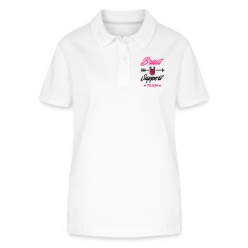 braut support team - Stanley/Stella Frauen Bio-Poloshirt ELLISER - Weiß - Vorne - Anna (173cm)