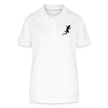 Gecko - Stanley/Stella Frauen Bio-Poloshirt ELLISER - Weiß - Vorne - Anna (173cm)