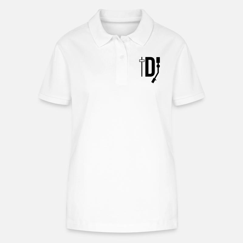 DJ - DEEJAY - Polo bio ELLISER Stanley/Stella Femme - blanc