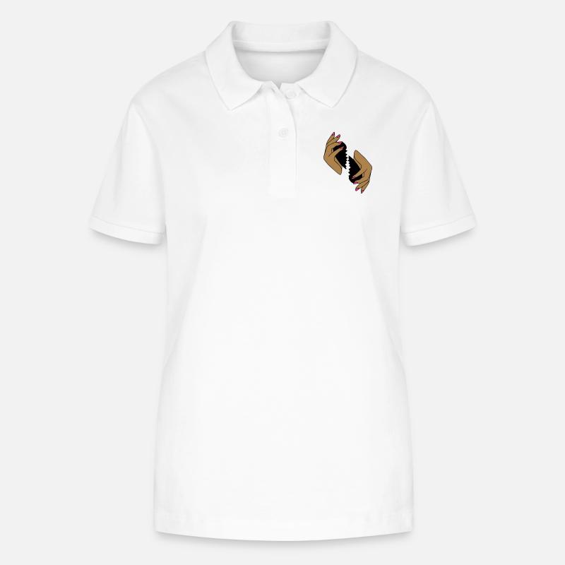 broken heart - Stanley/Stella Women’s Organic Polo Shirt ELLISER - white