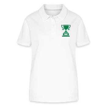 coupe - Polo bio ELLISER Stanley/Stella Femme - blanc - Devant - Anna (173cm)