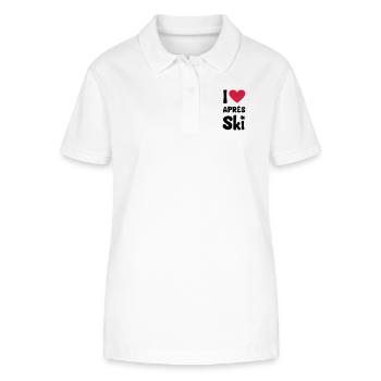 I love apresski - Polo bio ELLISER Stanley/Stella Femme - blanc - Devant - Anna (173cm)