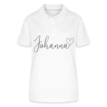Johanna Nom Prénom Fille - Polo bio ELLISER Stanley/Stella Femme - blanc - Devant - Anna (173cm)