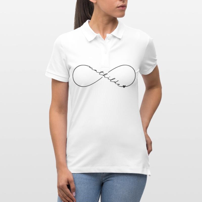 Mathilde Name Infinity Symbol Stanley/Stella Women’s Organic Polo Shirt ELLISER