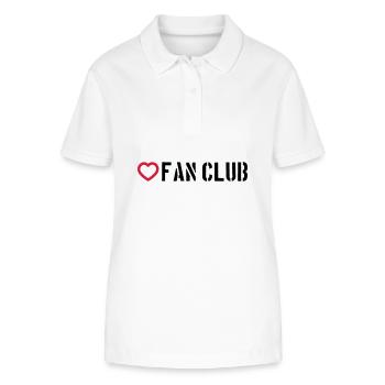 Coeur du Fan Club - Polo bio ELLISER Stanley/Stella Femme - blanc - Devant - Anna (173cm)