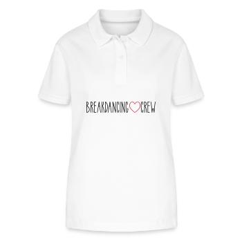 Breakdancing Crew Herz - Stanley/Stella Frauen Bio-Poloshirt ELLISER - Weiß - Vorne - Anna (173cm)