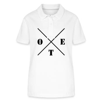 POET Logo - Stanley/Stella Frauen Bio-Poloshirt ELLISER - Weiß - Vorne - Anna (173cm)