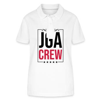 Bachelorette Party Bachelor Crew Saying - Stanley/Stella Women’s Organic Polo Shirt ELLISER - white - Front - Anna (173cm)