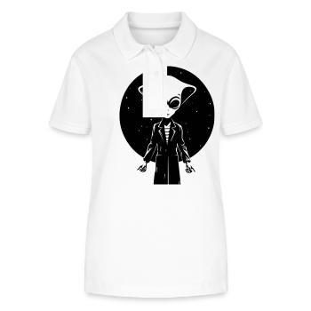 Extraterrestrial elegance - Stanley/Stella Women’s Organic Polo Shirt ELLISER - white - Front - Anna (173cm)