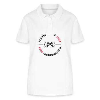 Polterabend 2024 - Stanley/Stella Frauen Bio-Poloshirt ELLISER - Weiß - Vorne - Anna (173cm)