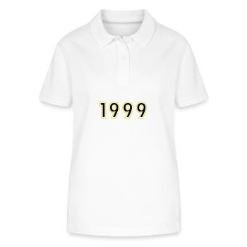 1999 Année Anniversaire - Polo bio ELLISER Stanley/Stella Femme - blanc - Devant - Anna (173cm)