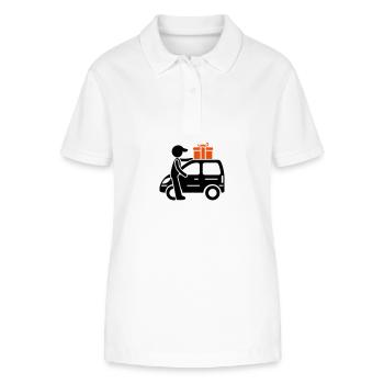 Package Service Delivery - Stanley/Stella Women’s Organic Polo Shirt ELLISER - white - Front - Anna (173cm)