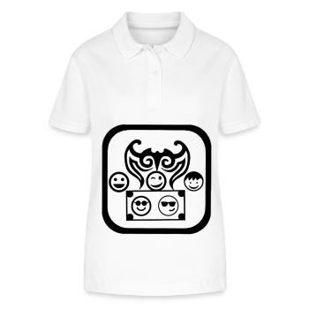 Crazy boys - Stanley/Stella Women’s Organic Polo Shirt ELLISER - white - Front - Anna (173cm)