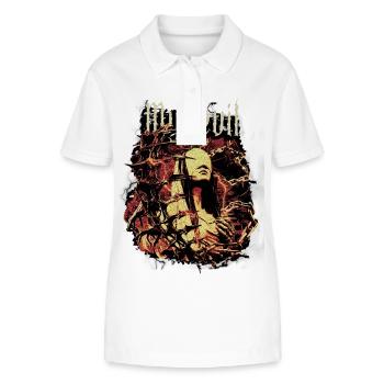 Kleiner Teufel /Dark / Gothic / Horror - Stanley/Stella Frauen Bio-Poloshirt ELLISER - Weiß - Vorne - Anna (173cm)