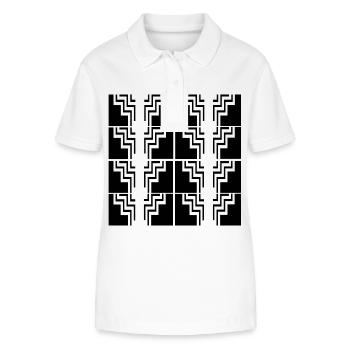 Nouveau design - Polo bio ELLISER Stanley/Stella Femme - blanc - Devant - Anna (173cm)
