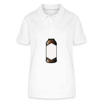 Beer Bottle Beer Drinking Symbol - Stanley/Stella Women’s Organic Polo Shirt ELLISER - white - Front - Anna (173cm)