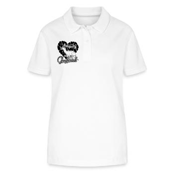 Adopt a Greyhound - Stanley/Stella Women’s Organic Polo Shirt ELLISER - white - Front - Anna (173cm)