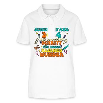 Eltern Schulkind Grundschule Erste Klasse Einschul - Stanley/Stella Frauen Bio-Poloshirt ELLISER - Weiß - Vorne - Anna (173cm)