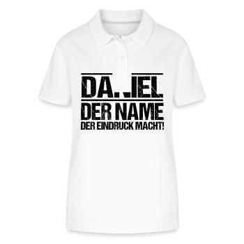 First name Daniel - Stanley/Stella Women’s Organic Polo Shirt ELLISER - white - Front - Anna (173cm)