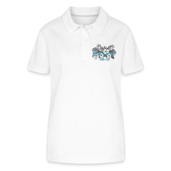 Canary Islands - Stanley/Stella Women’s Organic Polo Shirt ELLISER - white - Front - Anna (173cm)