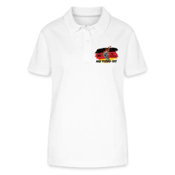 Deutschland Flagge Volk - Stanley/Stella Frauen Bio-Poloshirt ELLISER - Weiß - Vorne - Anna (173cm)