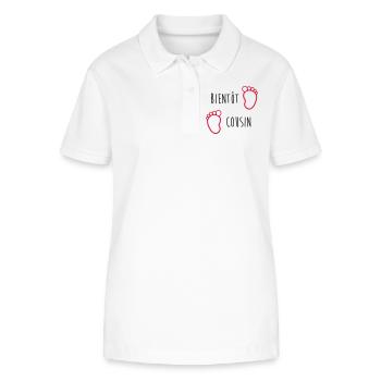 Onkel / Tante / Vetter / Cousin / Kusine - Stanley/Stella Frauen Bio-Poloshirt ELLISER - Weiß - Vorne - Anna (173cm)