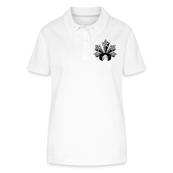Cheese radiating stars - Stanley/Stella Women’s Organic Polo Shirt ELLISER - white - Front - Anna (173cm)