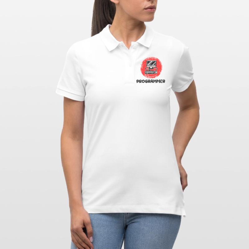 Computer Developer Programmer Code Scripting Stanley/Stella Women’s Organic Polo Shirt ELLISER
