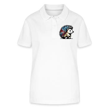 Hedgehog - Stanley/Stella Women’s Organic Polo Shirt ELLISER - white - Front - Anna (173cm)