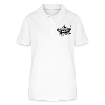 Hai - Stanley/Stella Frauen Bio-Poloshirt ELLISER - Weiß - Vorne - Anna (173cm)