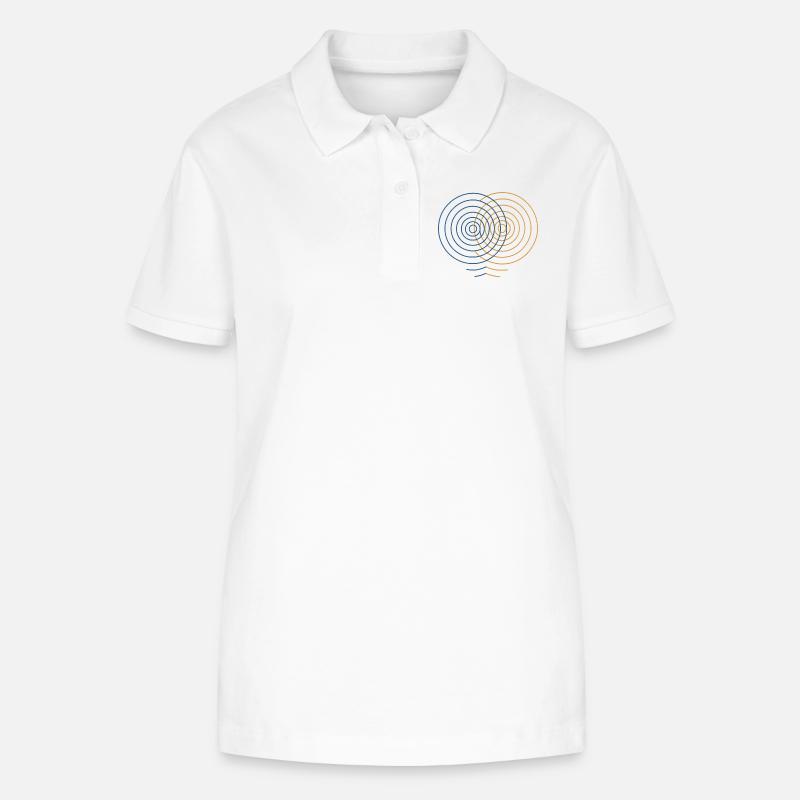 Concentric Interference – Physik Design - Stanley/Stella Frauen Bio-Poloshirt ELLISER - Weiß