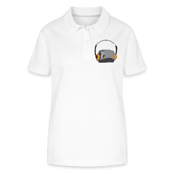 Cool Portable Cassette Audio Player - Stanley/Stella Women’s Organic Polo Shirt ELLISER - white - Front - Anna (173cm)