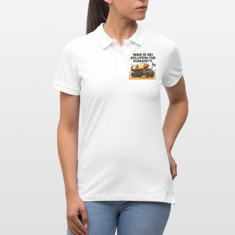 War is not a solution Stanley/Stella Women’s Organic Polo Shirt ELLISER