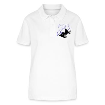 Snowboard - Stanley/Stella Frauen Bio-Poloshirt ELLISER - Weiß - Vorne - Anna (173cm)