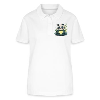 Panda Heart Lamp - Stanley/Stella Women’s Organic Polo Shirt ELLISER - white - Front - Anna (173cm)