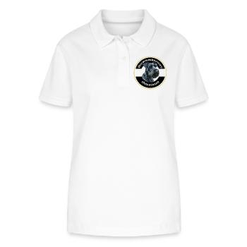 Riesenschnauzer Schutzhund Emblem - Stanley/Stella Frauen Bio-Poloshirt ELLISER - Weiß - Vorne - Anna (173cm)