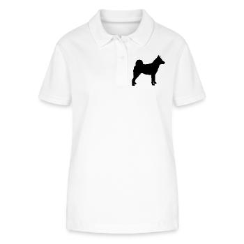 Norwegian Elkhound - Stanley/Stella Women’s Organic Polo Shirt ELLISER - white - Front - Anna (173cm)